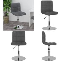 Drehbarer Barhocker Dunkelgrau Stoff - Vidaxl Drehbarer Barhocker Dunkelgrau Stoff - Vidaxl von VIDAXL