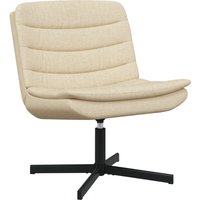 Vidaxl - Drehstuhl Creme Polyesterstoff, Metallbasis Medium Drehbar von VIDAXL