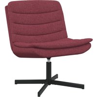 Vidaxl - Drehstuhl Weinrot Stoff Standard Ergonomisch Drehstuhl von VIDAXL