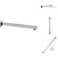 Vidaxl - Duschkabinen & -türen - Living Duscharm Quadratisch Edelstahl 201 Silbern 40 cm von VIDAXL