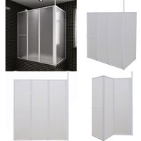 Vidaxl - Duschwand L-Form 70x120x137 cm 4-teilig Faltbar - Duschwand - Duschwände - Home & Living von VIDAXL