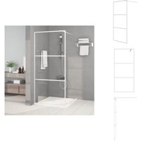 Vidaxl - Duschwand für Begehbare Dusche Weiß 90x195 cm ESG-Klarglas - Duschwand - Duschabtrennung - Begehbarer Dusche - Glasdusche - Duschkabine von VIDAXL