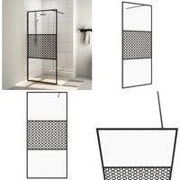 Vidaxl - Duschwand für Begehbare Dusche mit Klarem esg Glas 115x195 cm - Duschwand - ESG-Glas - Sicherheitsglas - Aluminium - Duschkabine - Home & von VIDAXL