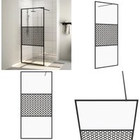 Vidaxl - Duschwand für Begehbare Dusche mit Klarem esg Glas 80x195 cm - Duschwand - ESG-Glas - Sicherheitsglas - Duschkabine - Badmöbel - Home & von VIDAXL