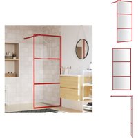 Vidaxl - Duschwand für Begehbare Dusche mit esg Klarglas Rot 80x195 cm - Duschwand - Begehbarer Duschraum - Glasdusche - ESG-Glas - Duschabtrennung Vidaxl - Duschwand für Begehbare Dusche mit esg Klarglas Rot 80x195 cm - Duschwand - Begehbarer Duschraum - Glasdusche - ESG-Glas - Duschabtrennung von VIDAXL