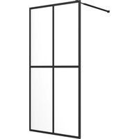 VidaXL Duschwand für Walk-in Dusche Klares Sicherheitsglas 100x195 cm von RICEEL