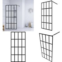 Vidaxl - Duschwand für Walk-in Dusche Klares Sicherheitsglas 118x190 cm - Duschwand - Walk-in Dusche - Sicherheitsglas - Duschkabine von VIDAXL
