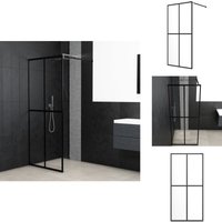 Vidaxl - Duschwand für Walk-in Dusche Klares Sicherheitsglas 90x195 cm - Duschwand - Walk-in Dusche - Sicherheitsglas - Duschkabine - Duscharmatur von VIDAXL