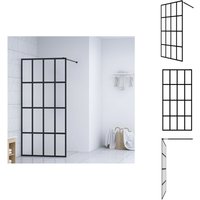 Vidaxl - Duschwand für Walk-in Dusche Mattes Sicherheitsglas 90x195 cm - Duschwand - Walk-in Dusche - Sicherheitsglas - Duschkabine - Duscharmatur von VIDAXL