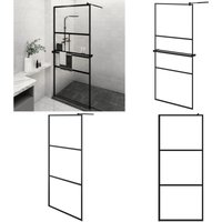 Vidaxl - Duschwand mit Ablage für Walk-In-Dusche Schwarz 90x195 cm esg - Duschwand - ESG-Glas - Klarglas-Design - Dusche - Badezimmersanierung - Home Vidaxl - Duschwand mit Ablage für Walk-In-Dusche Schwarz 90x195 cm esg - Duschwand - ESG-Glas - Klarglas-Design - Dusche - Badezimmersanierung - Home von VIDAXL