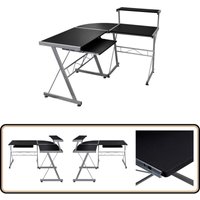 Vidaxl - Eck-Computertisch Schwarz 132x112x99 cm Holzwerkstoff - Eckschreibtisch - Computertisch - Schreibtisch Schwarz - Holzwerkstoff - Home Office von VIDAXL