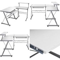 Vidaxl - Eck-Computertisch Weiß 132x112x99 cm Holzwerkstoff - Eckschreibtisch - Computertisch - Schreibtisch Weiß - Holzwerkstoff - Home Office Vidaxl - Eck-Computertisch Weiß 132x112x99 cm Holzwerkstoff - Eckschreibtisch - Computertisch - Schreibtisch Weiß - Holzwerkstoff - Home Office von VIDAXL