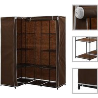 EckKleiderschrank,Aufbewahrungsschrank Braun 130 x 87 x 169 cm vidaXL von BONNEVIE