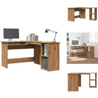 Eckschreibtisch Artisan-Eiche 120x140x75 cm Holzwerkstoff - Eckschreibtisch - Eckschreibtische - Schreibtisch - Büroschreibtisch Eckschreibtisch Artisan-Eiche 120x140x75 cm Holzwerkstoff - Eckschreibtisch - Eckschreibtische - Schreibtisch - Büroschreibtisch von VIDAXL