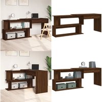 Vidaxl - Eckschreibtisch Braun Eichen-Optik 200x50x76 cm Holzwerkstoff - Schreibtisch - Eckschreibtisch - Home Office - Arbeitsplatz - Holzwerkstoff Vidaxl - Eckschreibtisch Braun Eichen-Optik 200x50x76 cm Holzwerkstoff - Schreibtisch - Eckschreibtisch - Home Office - Arbeitsplatz - Holzwerkstoff von VIDAXL