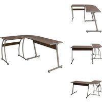 Eckschreibtisch Braun Holzwerkstoff - Eckschreibtisch - Schreibtisch Braun - Bürostuhl - Home Office - Arbeitsplatzgestaltung Eckschreibtisch Braun Holzwerkstoff - Eckschreibtisch - Schreibtisch Braun - Bürostuhl - Home Office - Arbeitsplatzgestaltung von VIDAXL