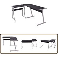 Eckschreibtisch L-förmig Schwarz - Eckschreibtisch - Schreibtisch Schwarz - Bürostuhl - Home Office - L-Formiger Schreibtisch Eckschreibtisch L-förmig Schwarz - Eckschreibtisch - Schreibtisch Schwarz - Bürostuhl - Home Office - L-Formiger Schreibtisch von VIDAXL
