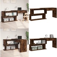Eckschreibtisch Räuchereiche 200x50x76 cm Holzwerkstoff - Schreibtisch - Eckschreibtisch - Home Office - Arbeitsplatz - Holzwerkstoff - Home & Living Eckschreibtisch Räuchereiche 200x50x76 cm Holzwerkstoff - Schreibtisch - Eckschreibtisch - Home Office - Arbeitsplatz - Holzwerkstoff - Home & Living von VIDAXL