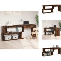 Vidaxl - Eckschreibtisch Räuchereiche 200x50x76 cm Holzwerkstoff - Schreibtisch - Eckschreibtisch - Home Office - Arbeitsplatz - Holzwerkstoff Vidaxl - Eckschreibtisch Räuchereiche 200x50x76 cm Holzwerkstoff - Schreibtisch - Eckschreibtisch - Home Office - Arbeitsplatz - Holzwerkstoff von VIDAXL