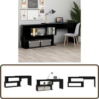 Vidaxl - Eckschreibtisch Schwarz 200x50x76 cm Holzwerkstoff - Eckschreibtisch - Schreibtisch Schwarz - Holzwerkstoff Schreibtisch - Drehbares von VIDAXL