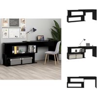 Vidaxl - Eckschreibtisch Schwarz 200x50x76 cm Holzwerkstoff - Eckschreibtisch - Schreibtisch Schwarz - Holzwerkstoff Schreibtisch - Drehbares von VIDAXL