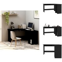 Vidaxl - Eckschreibtisch in L-Form Schwarz 120x140x75 cm Holzwerkstoff - Eck-Schreibtisch - Schreibtisch Schwarz - Bürostuhl - Home Office Vidaxl - Eckschreibtisch in L-Form Schwarz 120x140x75 cm Holzwerkstoff - Eck-Schreibtisch - Schreibtisch Schwarz - Bürostuhl - Home Office von VIDAXL