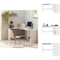 Vidaxl - Eckschreibtisch in L-Form Weiß 120x140x75 cm Holzwerkstoff - Eck Schreibtisch - Holzwerkstoff Schreibtisch - Weißer Schreibtisch - Büro von VIDAXL