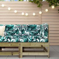 Vidaxl - Ecksofa mit Kissen Kiefernholz Imprägniert von VIDAXL