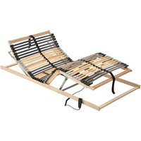 Lattenrost Elektrisch mit 42 Latten 7 Zonen 90x200 cm Vidaxl Braun von VIDAXL