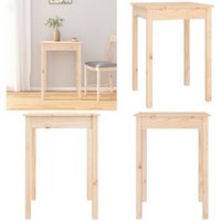 Vidaxl - Esstisch 55x55x75 cm Massivholz Kiefer - Esstisch - Holzmöbel - Kiefernholz - Küchenmöbel - Wohnzimmermöbel - Home & Living von VIDAXL
