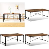 Vidaxl - Esstisch Altholz Massiv 180 cm - Industrieller Esstisch - Holzmöbel - Esstisch Mit Rollen - Retro Esstisch - Vintage Esstisch - Home & Living Vidaxl - Esstisch Altholz Massiv 180 cm - Industrieller Esstisch - Holzmöbel - Esstisch Mit Rollen - Retro Esstisch - Vintage Esstisch - Home & Living von VIDAXL