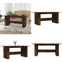 Vidaxl - Esstisch Räuchereiche 180x90x76 cm Holzwerkstoff - Esstisch - Holztisch - Küchentisch - Wohnzimmertisch - Rauchereiche Möbel - Home & Living Vidaxl - Esstisch Räuchereiche 180x90x76 cm Holzwerkstoff - Esstisch - Holztisch - Küchentisch - Wohnzimmertisch - Rauchereiche Möbel - Home & Living von VIDAXL