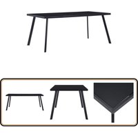 Esstisch Schwarz 160 x 80 x 75 cm Hartglas - Esstisch - Hartglastisch - Schwarzer Esstisch - Moderner Esstisch - Industrielle Möbel Esstisch Schwarz 160 x 80 x 75 cm Hartglas - Esstisch - Hartglastisch - Schwarzer Esstisch - Moderner Esstisch - Industrielle Möbel von VIDAXL