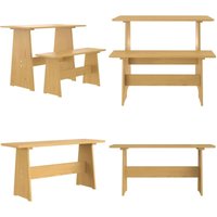 Vidaxl - Esstisch mit Bank reine Honigbraun Massivholz Kiefer - Esstisch - Holztisch - Kiefernholz - Essgruppenset - Honigbrauner Esstisch - Home & Vidaxl - Esstisch mit Bank reine Honigbraun Massivholz Kiefer - Esstisch - Holztisch - Kiefernholz - Essgruppenset - Honigbrauner Esstisch - Home & von VIDAXL