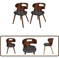 Vidaxl - Esszimmerstühle 2 Stk. Braun Kunstleder - Esszimmerstühle - Stühle - Küchenstühle - Designerstühle - Wohnzimmerstühle Vidaxl - Esszimmerstühle 2 Stk. Braun Kunstleder - Esszimmerstühle - Stühle - Küchenstühle - Designerstühle - Wohnzimmerstühle von VIDAXL