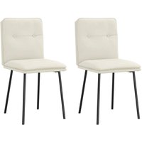 Esszimmerstühle 2 Stk. Creme Samt Vidaxl Esszimmerstühle 2 Stk. Creme Samt Vidaxl von VIDAXL