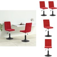 Vidaxl - Esszimmerstühle 2 Stk. Drehbar Weinrot Samt - Esszimmerstuhl - Esszimmerstühle - Stuhl - Stühle Vidaxl - Esszimmerstühle 2 Stk. Drehbar Weinrot Samt - Esszimmerstuhl - Esszimmerstühle - Stuhl - Stühle von VIDAXL