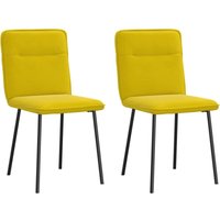 Esszimmerstühle 2 Stk. Gelb Samt Vidaxl Esszimmerstühle 2 Stk. Gelb Samt Vidaxl von VIDAXL