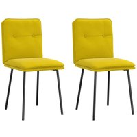 Esszimmerstühle 2 Stk. Gelb Samt Vidaxl Esszimmerstühle 2 Stk. Gelb Samt Vidaxl von VIDAXL