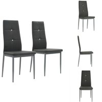 Vidaxl - Esszimmerstühle 2 Stk. Grau Kunstleder - Esszimmerstühle - Stühle Grau - Kunstledersitze - Moderner Sessel - Wohnzimmerschmuck Vidaxl - Esszimmerstühle 2 Stk. Grau Kunstleder - Esszimmerstühle - Stühle Grau - Kunstledersitze - Moderner Sessel - Wohnzimmerschmuck von VIDAXL