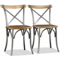 Vidaxl - Esszimmerstühle 2 Stk. Massivholz Mango von VIDAXL