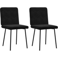 Esszimmerstühle 2 Stk. Schwarz Samt Vidaxl Esszimmerstühle 2 Stk. Schwarz Samt Vidaxl von VIDAXL
