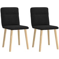 Esszimmerstühle 2 Stk. Schwarz Stoff - Vidaxl Esszimmerstühle 2 Stk. Schwarz Stoff - Vidaxl von VIDAXL