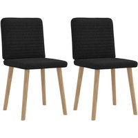 Esszimmerstühle 2 Stk. Schwarz Stoff - Vidaxl Esszimmerstühle 2 Stk. Schwarz Stoff - Vidaxl von VIDAXL