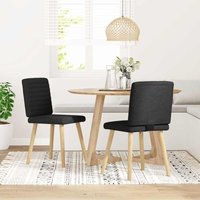 Esszimmerstühle 2 Stk. Schwarz Stoff - Vidaxl von VIDAXL