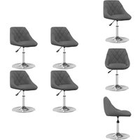 Vidaxl - Esszimmerstühle 4 Stk. Drehbar Dunkelgrau Samt - Esszimmerstühle - Drehbare Stühle - Samtstühle - Moderne Möbel - Hochwertige Stühle von VIDAXL