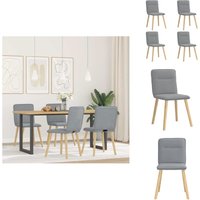 Vidaxl - Esszimmerstühle 4 Stk. Hellgrau Stoff - Esszimmerstuhl - Esszimmerstühle - Essstuhl - Stuhl Vidaxl - Esszimmerstühle 4 Stk. Hellgrau Stoff - Esszimmerstuhl - Esszimmerstühle - Essstuhl - Stuhl von VIDAXL