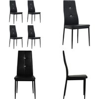 Vidaxl - Esszimmerstühle 4 Stk. Schwarz Kunstleder - Esszimmerstühle - Stühle Schwarz - Küchenstühle - Designerstühle - Moderner Esstisch - Home & Vidaxl - Esszimmerstühle 4 Stk. Schwarz Kunstleder - Esszimmerstühle - Stühle Schwarz - Küchenstühle - Designerstühle - Moderner Esstisch - Home & von VIDAXL