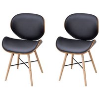 Vidaxl - Esszimmerstühle 2 Stk. Küchenstuhl Bugholz und Kunstleder von VIDAXL