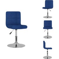 Esszimmerstuhl Drehbar Blau Stoff - Esszimmerstuhl - Esszimmerstühle - Stuhl - Stühle von VIDAXL
